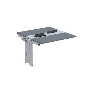 Complemento de Mesa Plataforma para Coworking para 2 Pessoas 110X140 Grafito/Cinza