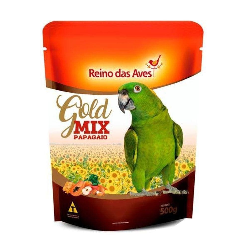 Ração Papagaio 500gr Reino Das Aves