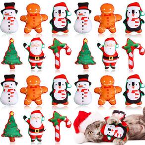 Catnip Toys Liliful Christmas Cat, 24 peças de pelúcia