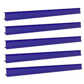 Porta Etiqueta Bandeja Gondola Fit 90 Cm Azul Kit Com 50