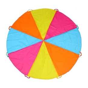 Jogue Parachute Navatorfox 1.8m Rainbow com alças para crianças
