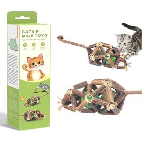 Brinquedo para gatos Potaroma Catnip Toys l Silvervine Stick, 2 unidades