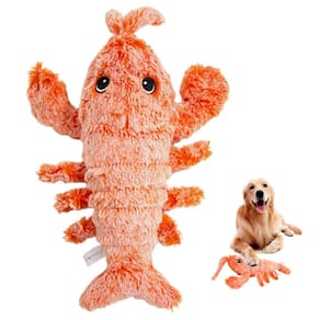 Brinquedo para cães Naisicore Flopping Lobster USB Recarregável Laranja