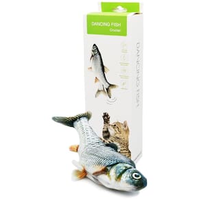 Brinquedo interativo Flopping Fish Cat AmazinglyCat com Catnip