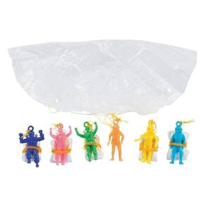 Mini pára-quedistas de vinil Toy Fun Express 72 peças