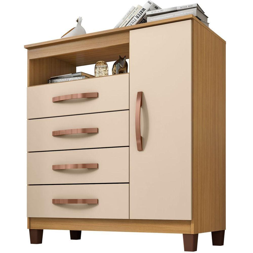 Cômoda Sapateira Cannes 4 Gavetas 1 Porta