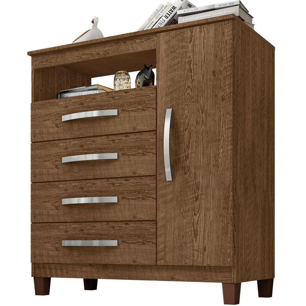 Cômoda Sapateira Cannes 4 Gavetas 1 Porta