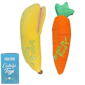 Cat Toys Frou.Frou Catnip Bananas e Cenoura para gatos domésticos