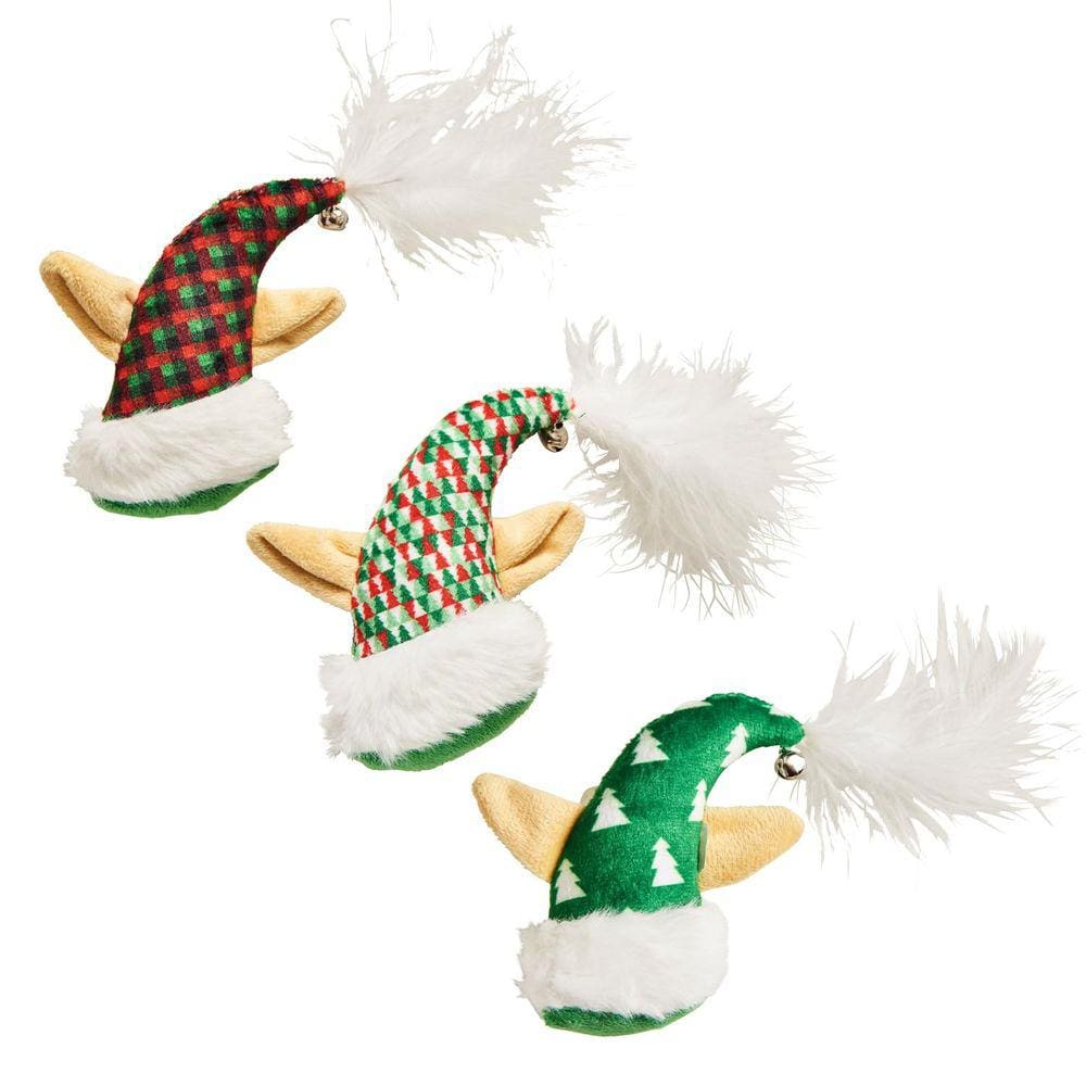 Catnip Toy Ethical Products SPOT Holiday Elf Chapéu para gatos