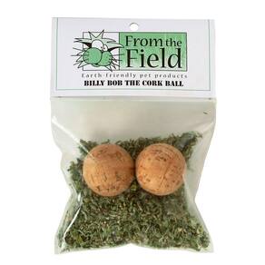 Brinquedo Catnip do campo Billy Bob The Cork Ball
