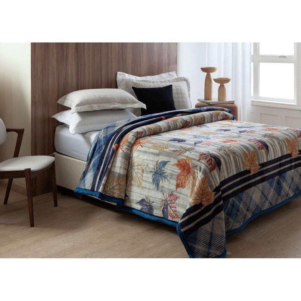 Cobertor Dyuri Plus Casal 180X220M Estampa Tay Azul Jolitex