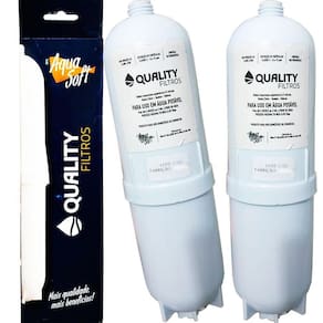 Kit 2 Filtro Refil Aqua Soft Compatível Purificador Água