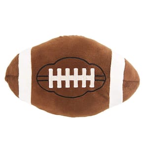 Almofada de pelúcia XIZHI Football 28 cm, pelúcia fofa, marrom