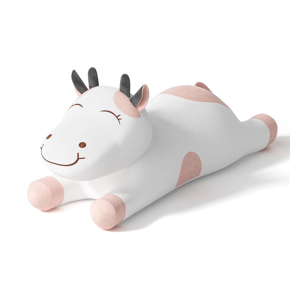 Brinquedo de pelúcia Darler Cow para animais de pelúcia 50 cm rosa e morango