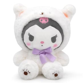 Boneca de pelúcia Maikerry Kawaii Anime 20cm roxa Kuro para meninas