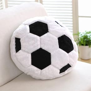 Almofada de pelúcia, bola de futebol fofa de 14 polegadas para decoração de casa infantil