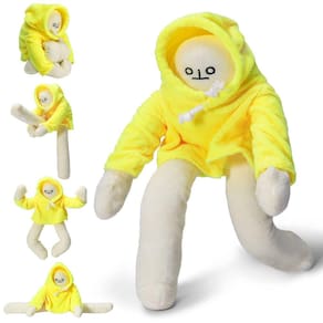 Boneca de pelúcia MGFAION Banana Man 40 cm com travesseiro substituível
