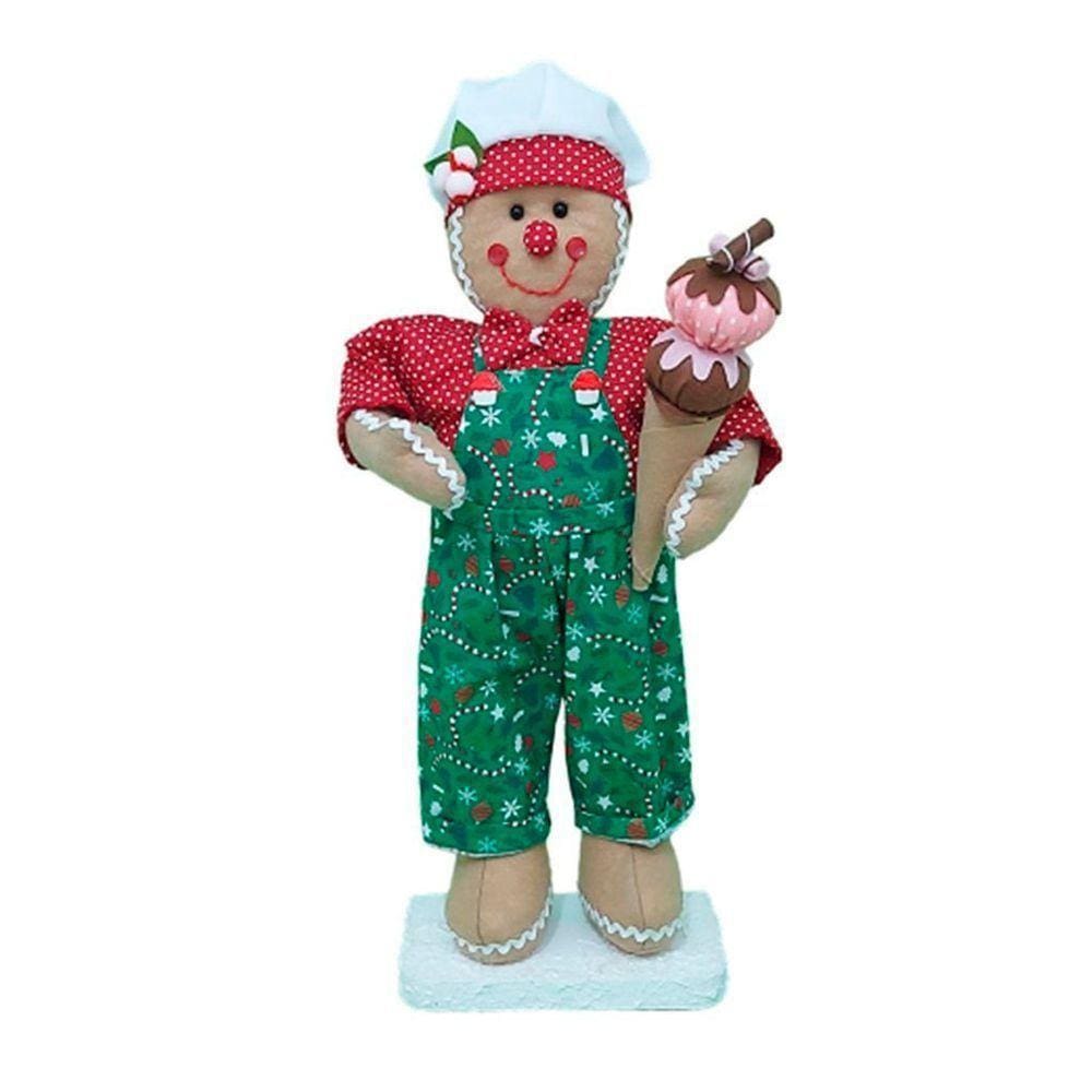 Boneco Natal Biscoito Natalino 50cm