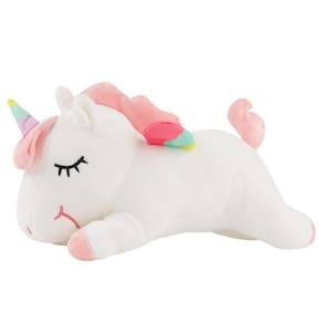 Pelúcia de pelúcia Anboor Unicorn de 40 cm com asas de arco-íris