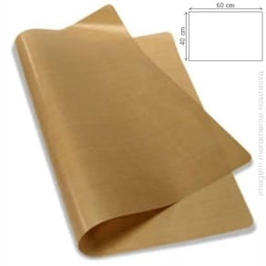 Folha Fita De Teflon Sem Adesivo Para Prensa Térmica - 40 X 60 Cm X 0,13 Mm
