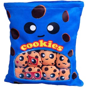 Almofada de pelúcia para bonecas de pelúcia Cookie Toy azul Nenalayo