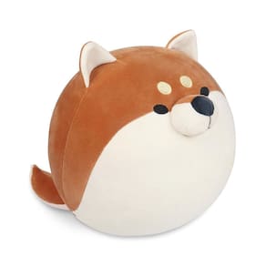Brinquedo de pelúcia para cães Achwishap Shiba Inu, 35 cm, marrom