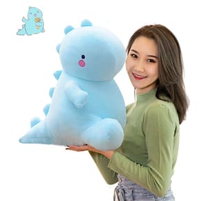 Brinquedo de almofada MDXMY Dinosaur Hugging Brinquedo azul 30 cm