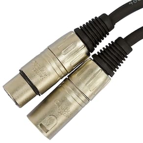 Cabo De Microfone Balanceado Xlr Macho Para Xlr Femea Santo Angelo - 1 Metro