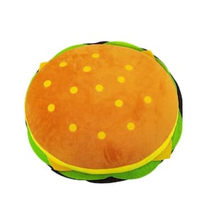 Almofada de cheeseburger de pelúcia, almofada de comida recheada, brinquedo de 30 cm