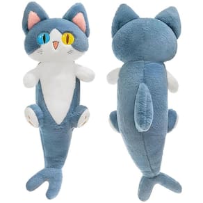 Almofada de pelúcia Ditucu Cute Shark Cat Stuffed Bich 50cm