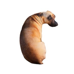 Almofada Alipis 3D Simulation Shiba Inu Almofada de pelúcia 50x25x5cm