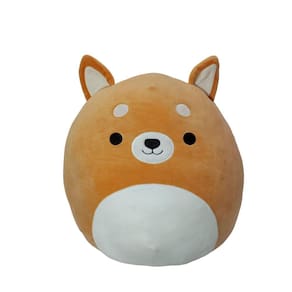 Almofada de pelúcia LuvMemo Shiba Inu Corgi Dog 40 cm poliéster