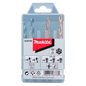 Conjunto Brocas P/ Madeira e Metal Makita 5 peças D-20769