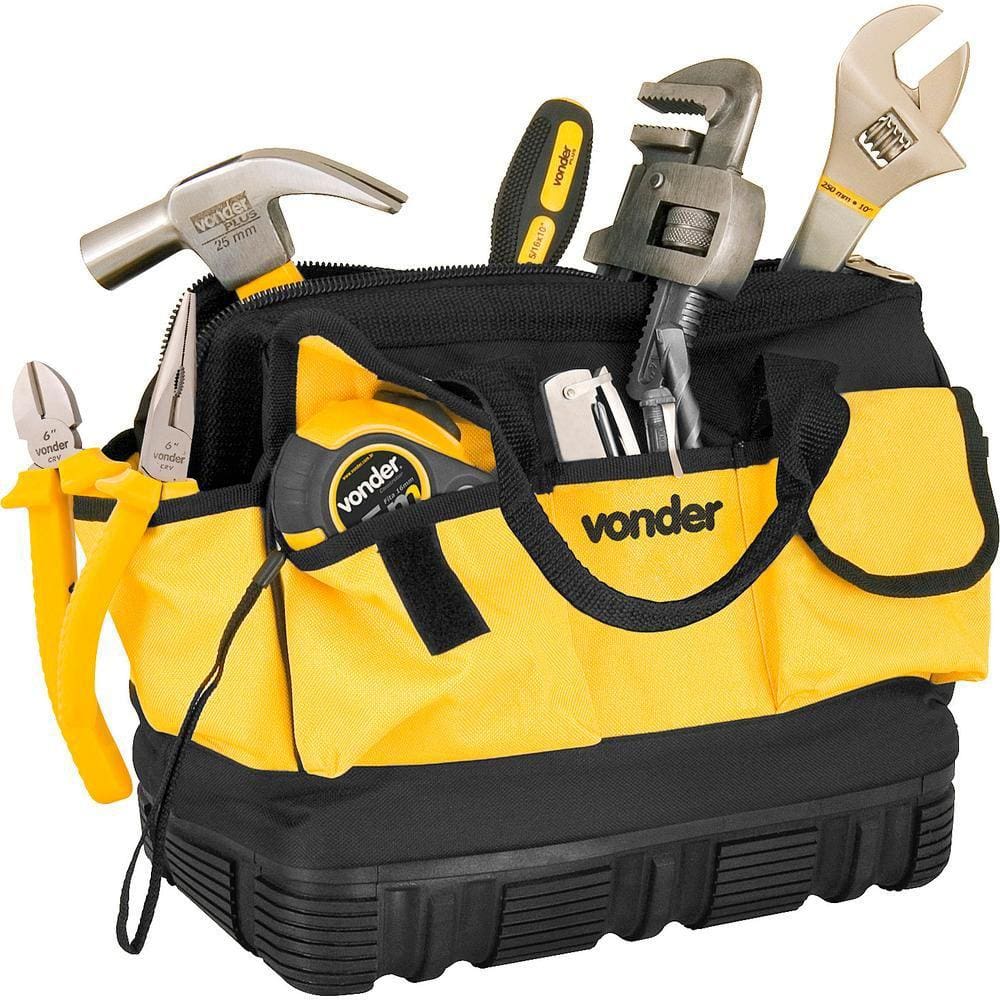 Bolsa lona 320x190x280mm 18 divisões bl010 - Vonder