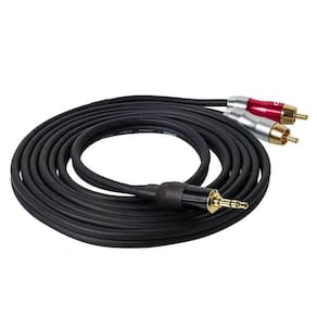 Cabo P2 Estereo Para 2 Rca Profissional - 45 Metros
