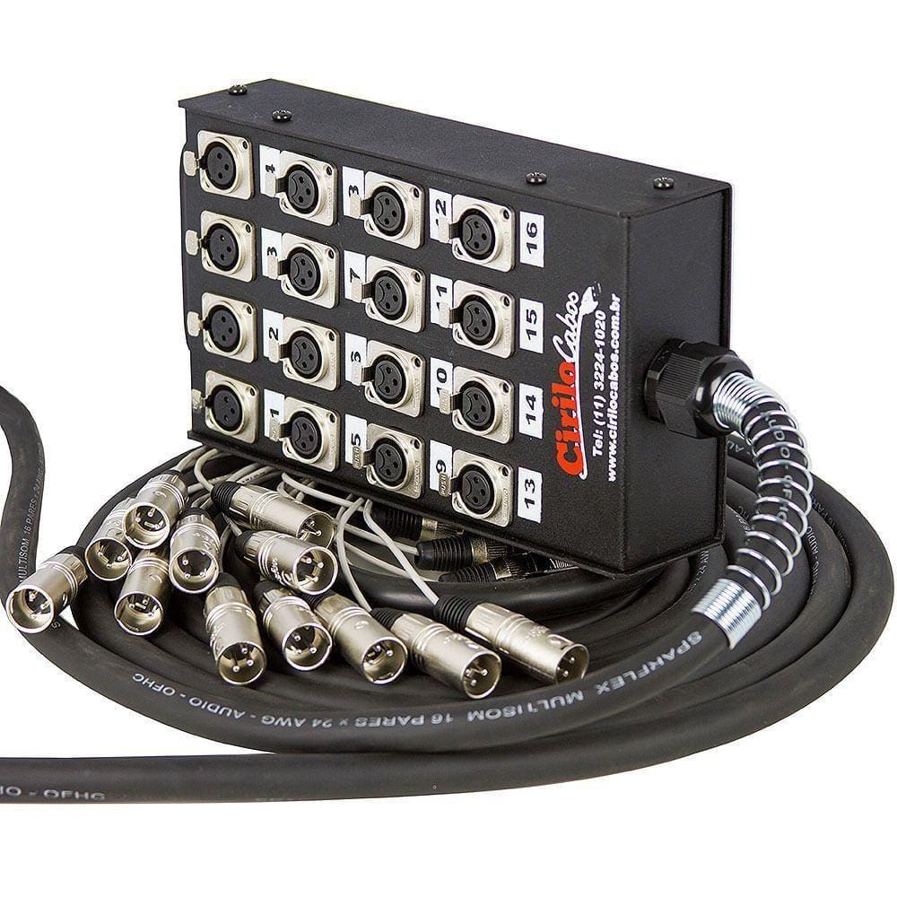 Medusa 16 Vias Montada Conectores Santo Angelo - 15 Mt