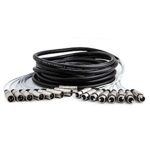 Multicabos Xlr 8 Vias Santo Angelo - 30 Mt