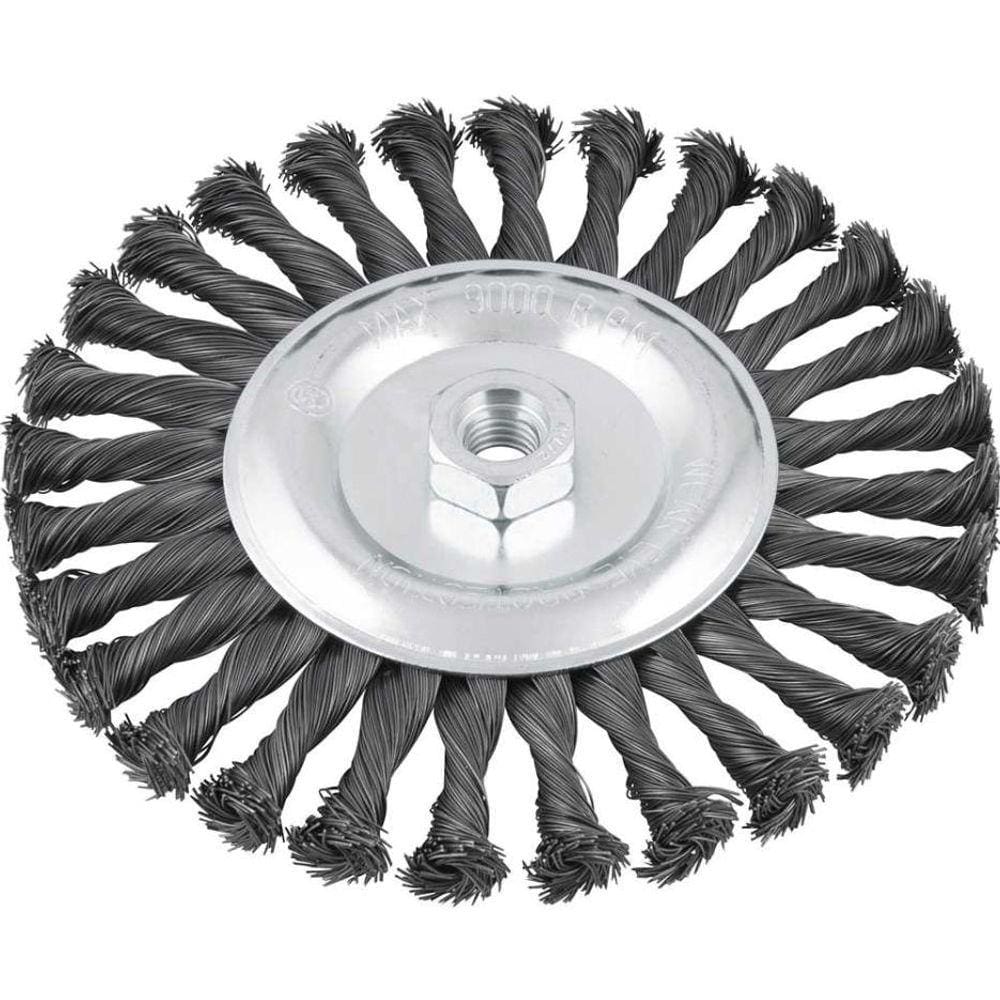 Escova circular torcida 7x1/2” rosca m14 9000rpm
