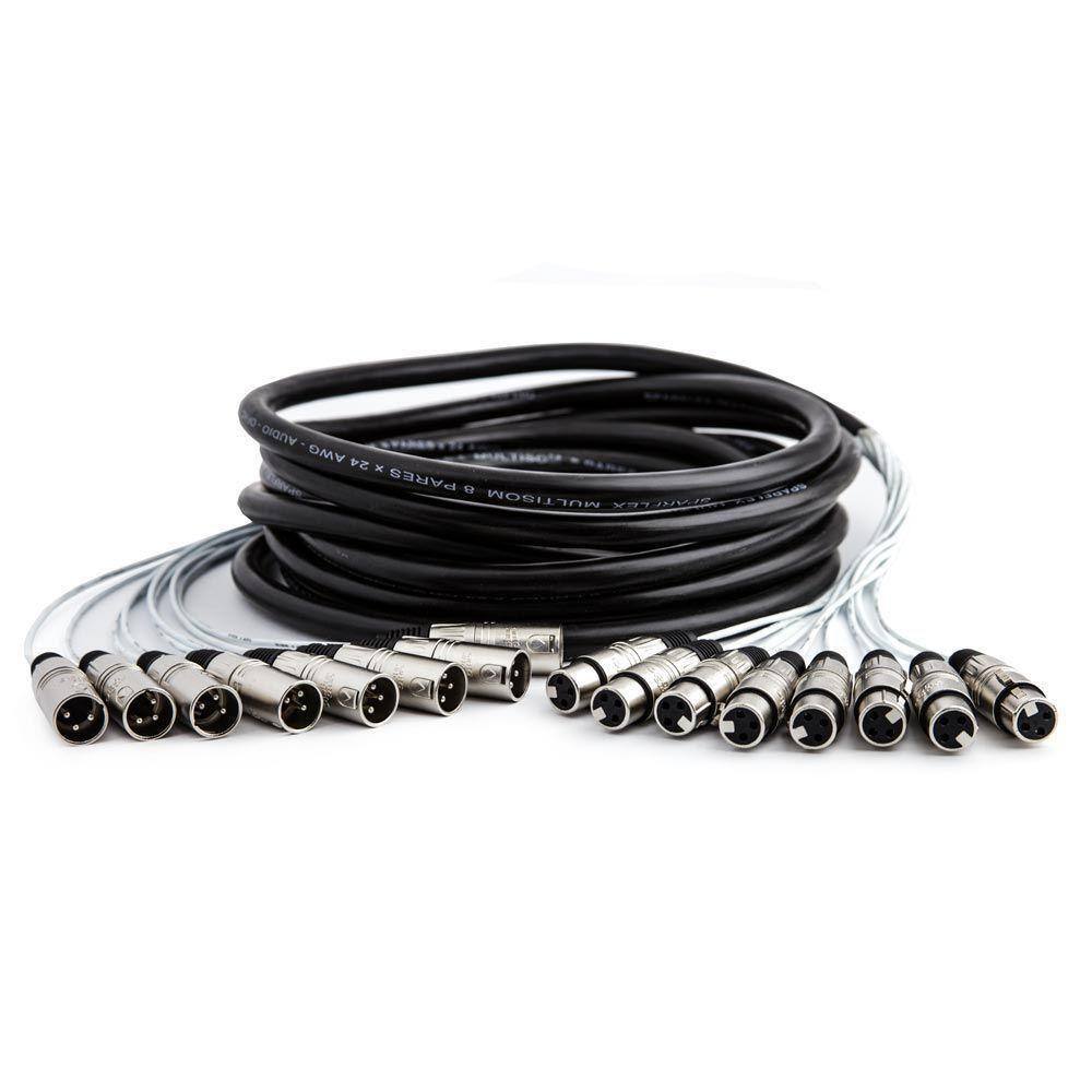 Multicabos Xlr 8 Vias Santo Angelo - 45 Mt