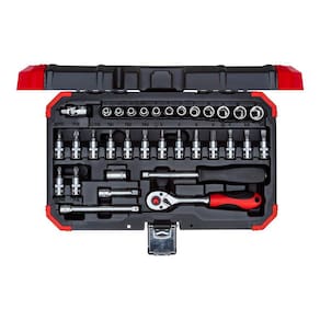 Jogo de Soquetes Sextavados com 33 peças 4 MM à 13 MM Encaixe de 1/4" - Gedore Red 3300051