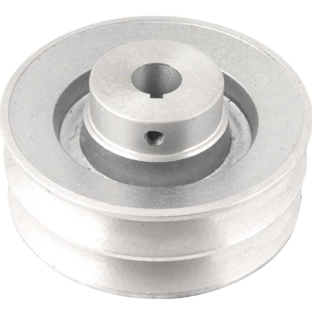 Polia Alumínio 2 Canais Perfil B 120mm com Furo 3/4” Vonder