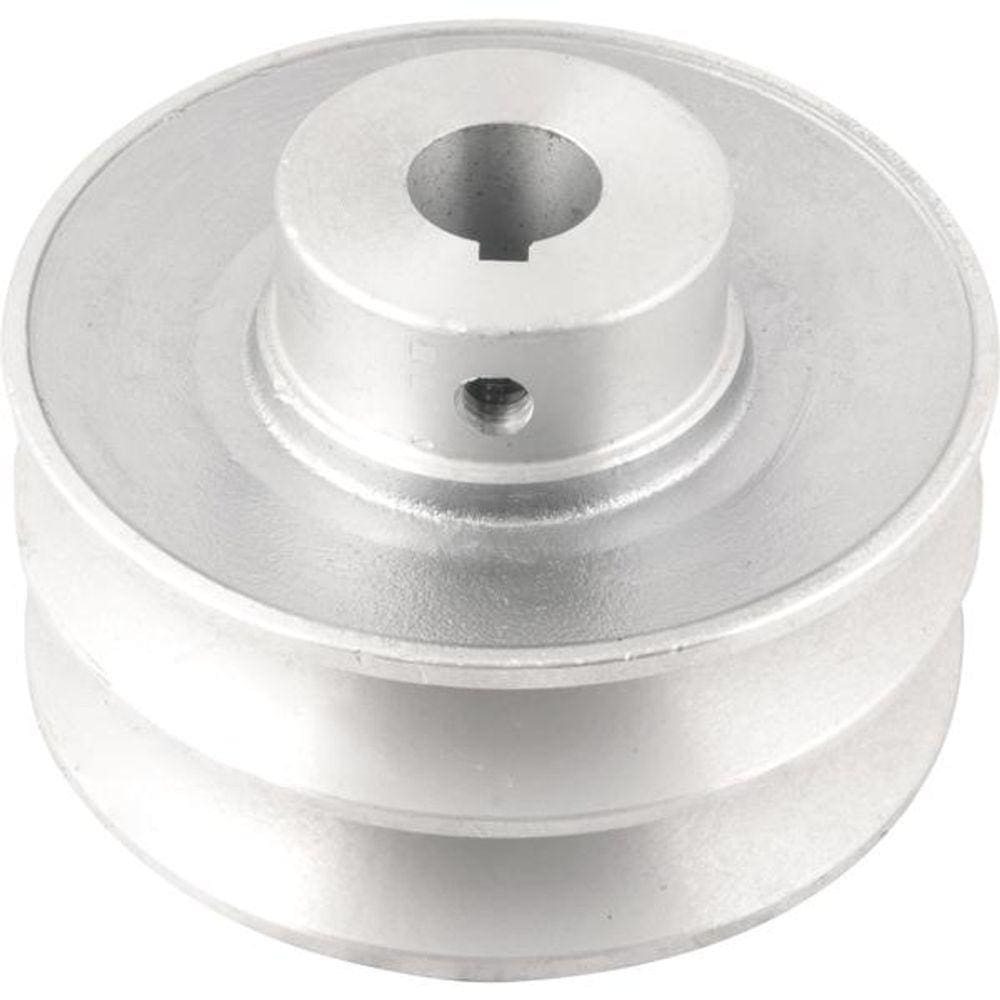 Polia Alumínio 2 Canais Perfil B 100mm com Furo 3/4” Vonder