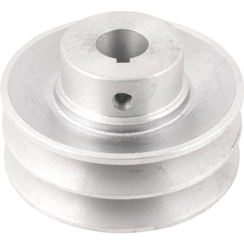 Polia Alumínio 2 Canais Perfil A 90mm com Furo 3/4” - Vonder