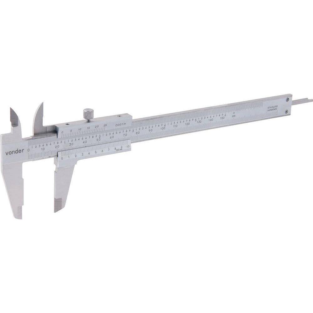 Paquímetro universal 150mm 0,02mm aço inox pa152 - Vonder