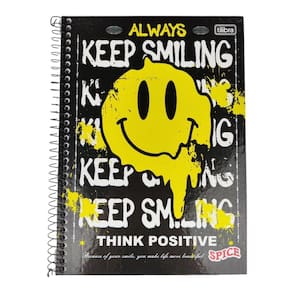 Caderno Espiral Universitario 1 Matéria 80 Fls Spice Tilibra