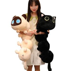 Almofada corporal de pelúcia para gatos 80 cm Somao