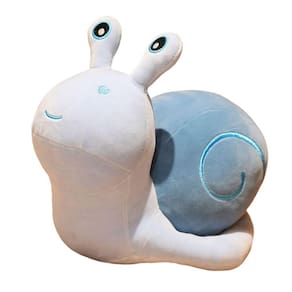 Boneca de pelúcia Seeneey Cute Cartoon Snail Pillow Doll 20 cm azul