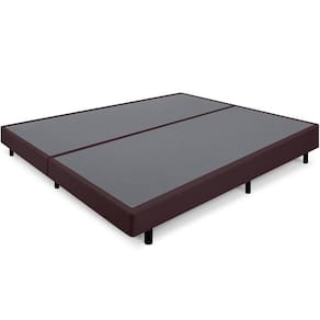 Cama Box Queen Anti Refluxo Marrom Inclinada 158x198cm BF Colchões