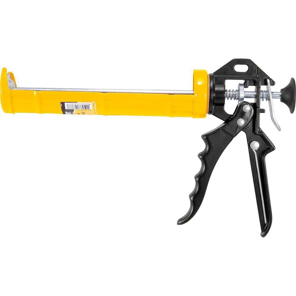 Aplicador Para Silicone Amarelo/preto Reforçado Metálico - V