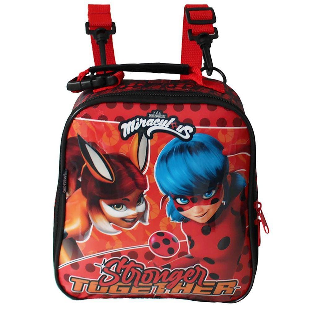 Lancheira Escolar Infantil Feminina Miraculous Ladybug